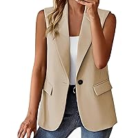 Blazers for Women Fashion Dressy Open Front Long Sleeve Work Blazer Business Casual Cotton Work Office Blazer