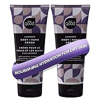 (2-Pack, Lavender) - All Good Body Lotion w/Essential Oils - Moisturising Organic Calendula, Cocoa Butter, Coconut & Rose Hip Oil - Non GMO - Vegan - 180ml (Lavender)(2-Pack)