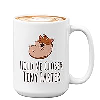 Postcard Coffee Mug - Hold me closer - Cute Greeting Card LDR Letters For Lover Bestfriend Pen - Pal 15oz White