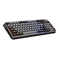 Cooler Master MK770 Wireless Mechanical RGB Gaming Keyboard, Kailh Box V2 Soft Click White Switches, Gasket Structure, Hot-Swappable, Bluetooth|2.4GHz, Tactile 3-Way Dial, QWERTY (MK-770-GKKW1-US)