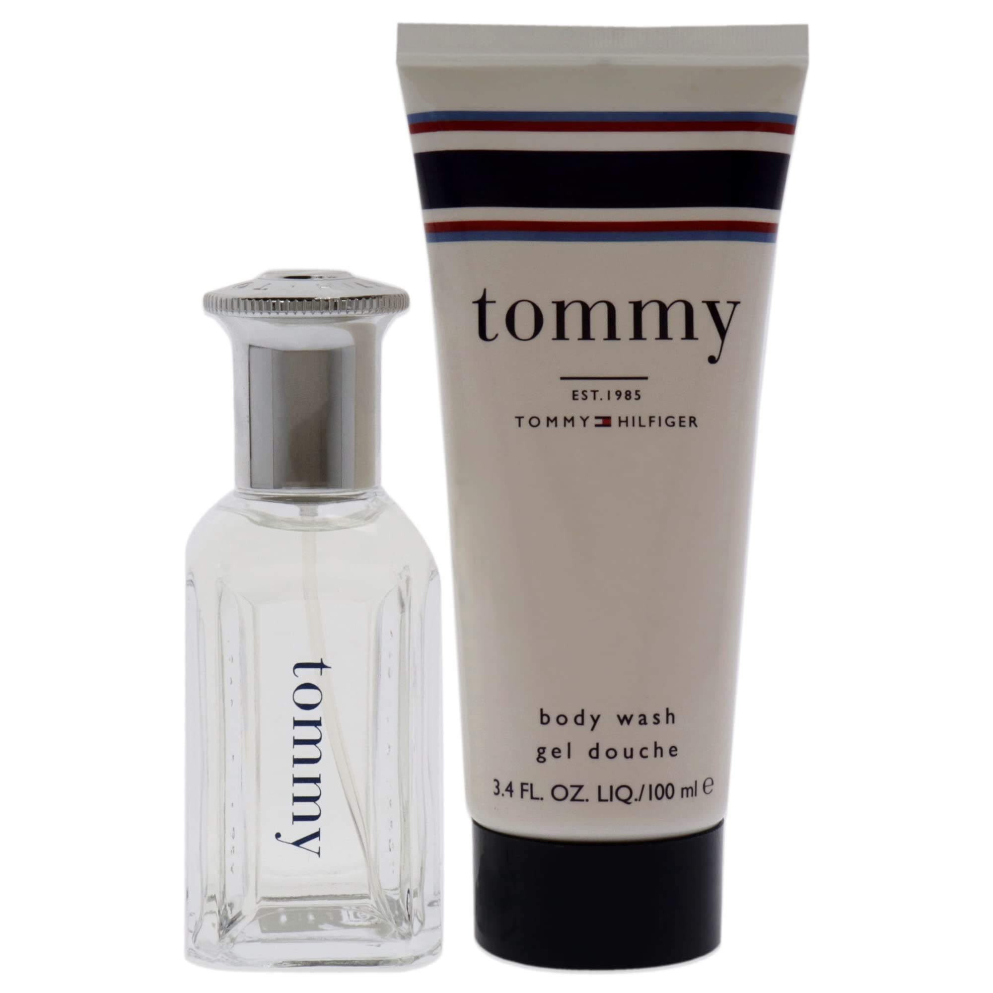 Tommy Hilfiger Tommy 1oz EDT Spray, 3.4oz Body Wash Men 2 Pc Gift Set