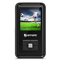 Ematic 8GB MP3 Video Player with FM Tuner/Recorder and 1.5-inch Color Screen, Black