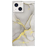 Case-Mate BLOX Square iPhone 13 Case - Fog Marble [10FT Drop Protection] [Wireless Charging Compatible] Protective Phone Case for iPhone 13 6.1