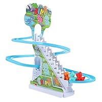 ERINGOGO 1 Set Stair Climbing Toy Dinosaur Climbing Toy Kids Slide Track Cars for Kids Car Adventure Game Early Music Sound Car Toy Track Toy Plastic Household Children's Products