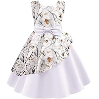 Satin and Camo Pageant Wedding Dresses Flower Girl Dress 2024