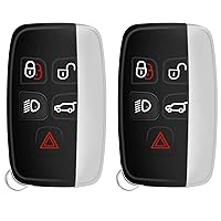 NPAUTO Key Fob Replacement for Land Rover LR4 LR2, Range Rover Sport Evoque, Jaguar F-Type XF XJ XE 2013 2014 2015 2016 2017, Smart Proximity Keyless Entry Remote Control Car Key Fobs, KOBJTF10A, 2Pcs