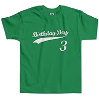 Threadrock Little Boys' Birthday Boy 3 Year Old Toddler T-Shirt