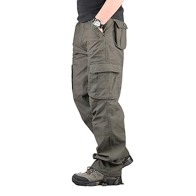 Lilychan Men's Lightweight Cargo Trouser Hiking Pants Army Combat
