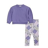 Splendid baby-girls Lavender Flowers Sweatshirt Set