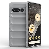 Soft TPU Solid Color Mobile Phone case Light and Waterproof for Google Pixel 7 Pro 6A 5G 4G Matte Skin Feeling Mobile Phone Back Cover Wireless Charging Support(Gray,Google Pixel 7 Pro)