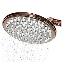 Rain Showerhead – Energy Efficient High Pressure Water Flow – Easy Installation Luxurious Shower Head (Bronzed Nickel)