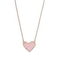 Ari Heart Adjustable Length Pendant Necklace for Women, Fashion Jewelry