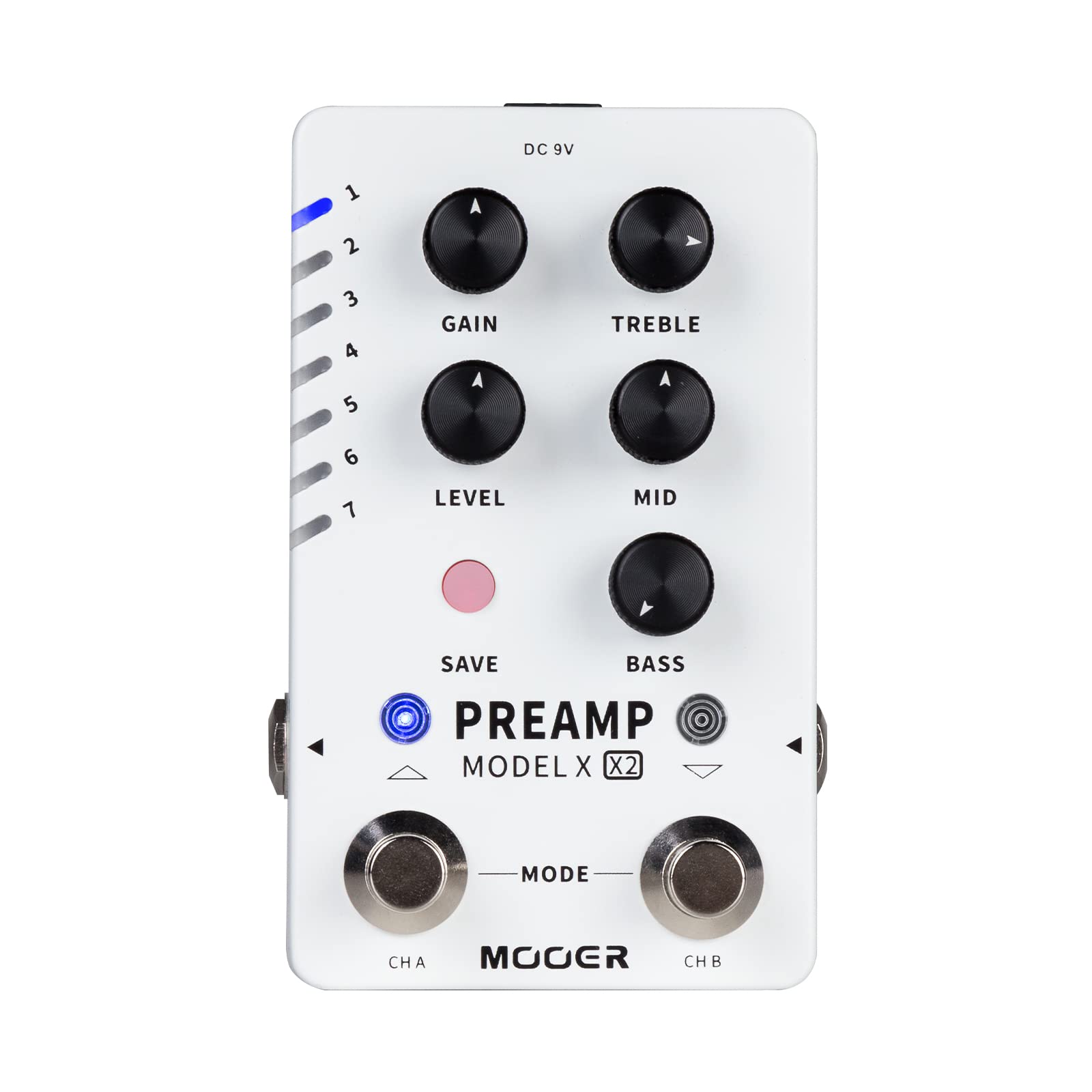 Mua MOOER Preamp Guitar Effects Pedal Dual-channel Digital Preamp Pedal  with 14 Preset Slots ,28 Amp Models ,3 Cab Sim Supporting loading MNRS,  GNR, and GIR files via MOOER STUDIO to Expand