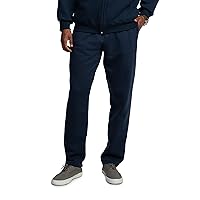 Fruit of the Loom Men's Eversoft Fleece Open Bottom Sweatpants with Pockets, Relaxed Fit, Moisture Wicking, Breathable