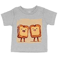 Toast Graphic Baby Jersey T-Shirt - Creative Baby T-Shirt - Lovely T-Shirt for Babies