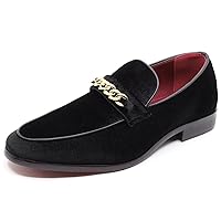 Men's Vintage Velvet Designer Classic Dress Tuxedo Smoking Slipper Loafer Slip On Shoes Arthur-02