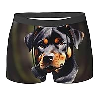 NEZIH rottweiler wallpaper Print Mens Boxer Briefs Funny Novelty Underwear Hilarious Gifts for Comfy Breathable