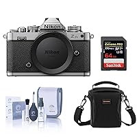 Nikon Z fc DX-Format Mirrorless Camera Bundle with 64GB SD Card, Shoulder Bag, Cleaning Kit