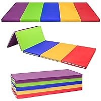 Gymnastics Mat - Foldable Kids Tumbling Mat, Extra Thick High-Density Tear-Resistant, Suitable for Tumbling, Gymnastics, and Stretching