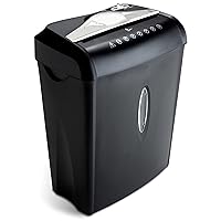 Aurora High Security Paper and Credit Card Shredder with 3.7-Gallon Wastebasket, 8-Sheet Cross-Cut with Basket