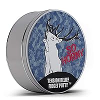 So Horny Stress Putty - Frustrated Buck Tension Relief Fidget Putty for Men - Novelty Therapy Dough, Chameleon red Putty, Fidget Toys