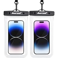 Waterproof Phone Pouch, Waterproof Beach Bag Compatible for iPhone 15 14 13 12 Pro Max Up to 8.3