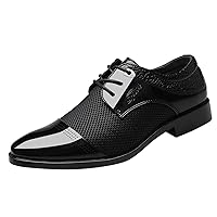 Shoes for Men Leather Slip on Classical Style Leather Shoes for Men Slip On PU Leather Low Rubber Work Sneaker