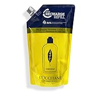 L’OCCITANE Citrus Verbena Cleansing Bath & Shower Gel: Gently Cleanse and Delicately Perfume the Skin, Made in France, 16.9 Fl. Oz Refill