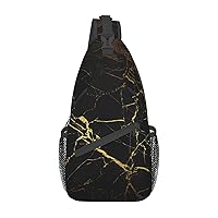 Sling Bag Glittery Pretty Pattern Print Sling Backpack Crossbody Chest Bag Daypack For Hiking Travel