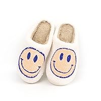 Smiley Face Slippers Smiley Slippers for Women Indoor and Outdoor Smiley Face Slippers for Women House Shoes Soft Slippers for Women and Men (orange,10.5)
