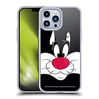 Head Case Designs Officially Licensed Looney Tunes Sylvester The Cat Full Face Soft Gel Case Compatible with Apple iPhone 13 Pro Max and Compatible with MagSafe Accessories