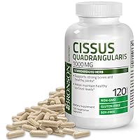 Cissus Quadrangularis Extract 1000 mg Capsules - Strong Bones & Healthy Joints - Non-GMO, 120 Vegetarian Capsules