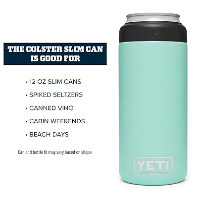 YETI Slim Seafoam Rambler Colster Can Insulator, 1 EA