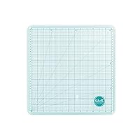 We R Memory Keepers Glass Cutting Mat, White, Sturdy Craft Work Surface, Easy Cleanup, Measuring, Draw Straight Lines, Good for Polymer Clay, Ink, Paint, Card Making, Paper Cutting, and More