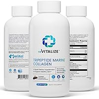 Tripeptide Marine Collagen with Hydrolyzed Peptides | Advanced Anti-Aging & Skin Renewal Supplement for Hair, Skin, and Nails - Helps Maintain Healthy Joints | Cinnamon Flavor with 30 Liquid Servings