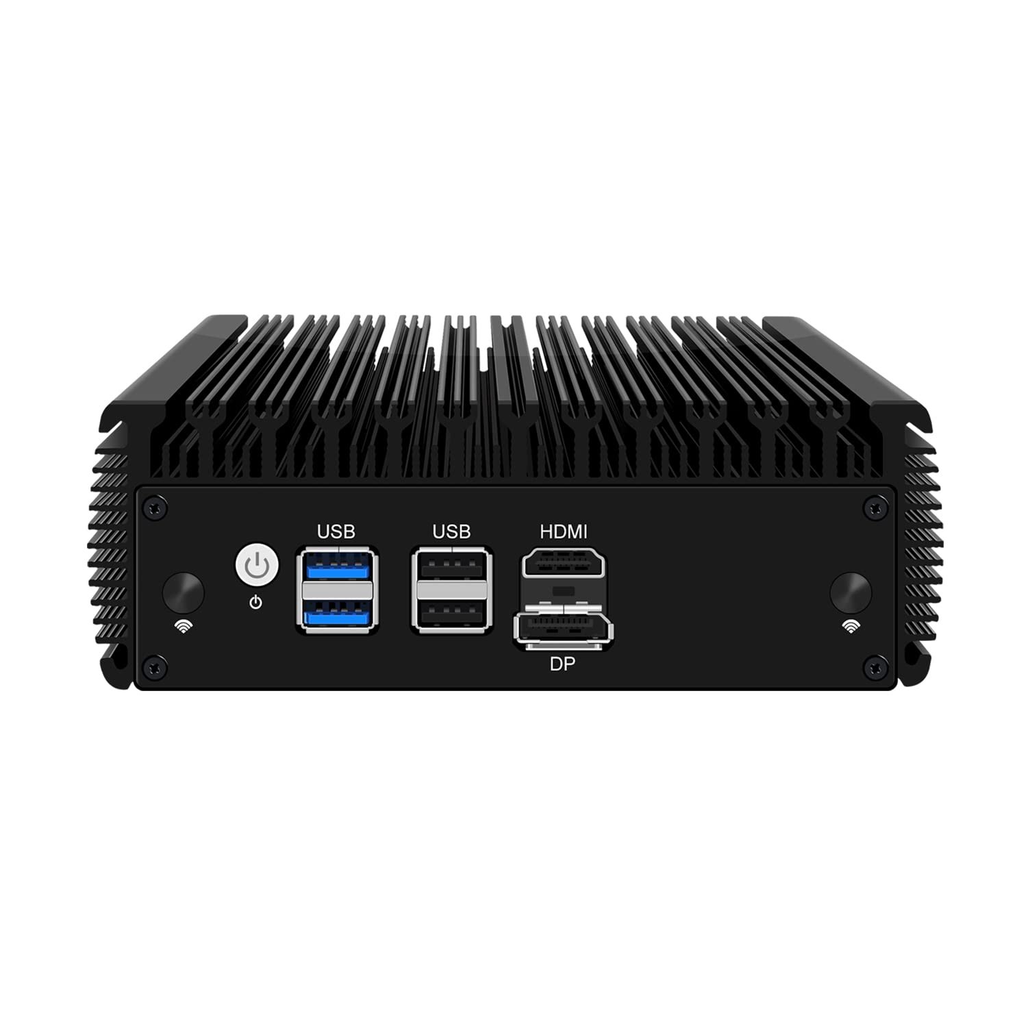 HUNSN Micro Firewall Appliance, Mini PC, VPN, Router PC, Intel N5105, RJ02l, AES-NI, 4 x Intel 2.5GbE I225-V B3, HDMI, DP, 4 x USB, Barebone, NO RAM, NO Storage, NO System