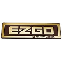 EZGO 71037G02 Gold Nameplate EZGO/A Textron Company