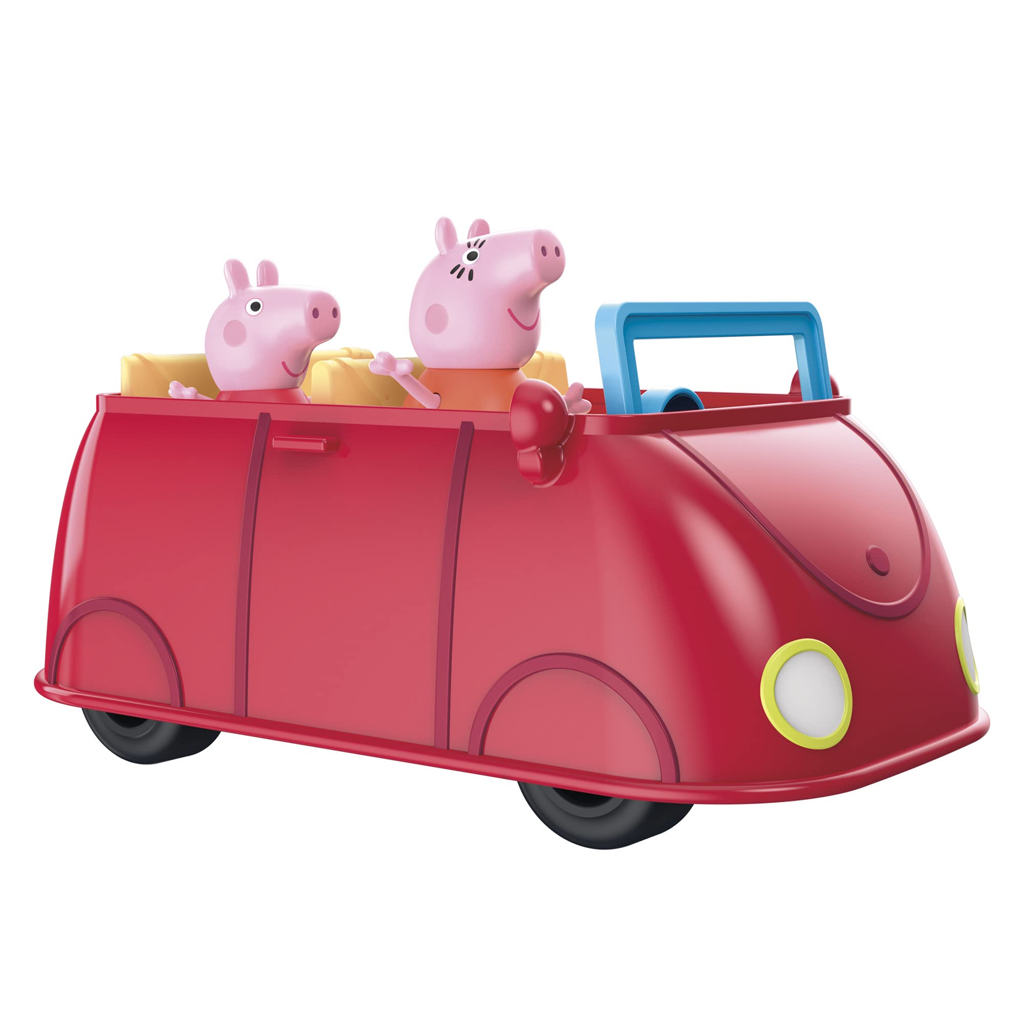 Peppa Pig Peppa’s Adventures Peppa’s Family Red Car Preschool Toy, Speech and Sound Effects, Includes 2 Figures, for Ages 3 and Up