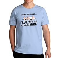 Wake up Happy Sleep with a Elevator Mechanic T-Shirt