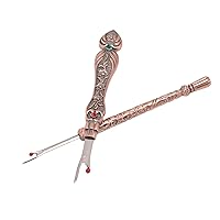 Thread Remover, 2pcs Seam Remover Tool Beautiful for Leatherwork (Rose Gold)