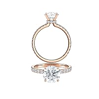 Diamond Wish IGI Certified 2 Carat Lab Grown Diamond Ribbon Halo Engagement Ring for Women in 14k Gold with Side Stones (E-F, VS-SI, cttw) Wedding Anniversary Promise Ring Size 4 to 9