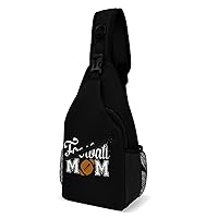 Football Mom Crossbody Bag Over Shoulder Sling Backpack Casual Cross Chest Side Pouch