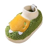 Girls Boys Unisex Home Slippers Warm Dinosaur House Slippers For Infant And Toddler Lined Winter Indoor Slipper Boys