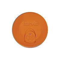 Tervis Travel Lid Made in USA Double Walled Insulated Tumbler Travel Cup Keeps Drinks Cold & Hot, Fits 24oz Tumblers & 16oz Mugs, Orange