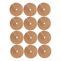 Coconut Mat for Plants, Coconut Fibers Mulch Ring Tree Protector Mat Coco Coir Flower Pot Mulching Cover 20cm 12PCS, Coconut Fibers Mulch Ring