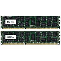 Crucial 32GB Kit (16GBx2) DDR3/DDR3L-1600 MT/s (PC3-12800) DR x4 RDIMM Server Memory CT2K16G3ERSLD4160B / CT2C16G3ERSLD4160B