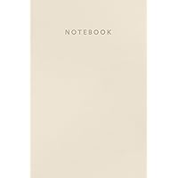 Notebook: Elegant creme white leather look | Journal for men and women | ★School supplies ★ Office notes ★ Personal diary | 6 x 9 - A5 notebook | 130 pages workbook (Leather collection small)