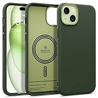 Caseology Nano Pop Mag for iPhone 15 Plus Case 5G [Dual Layer Silicone Case Compatible with Magsafe] Military Grade Drop Tested (2023) - AVO Green