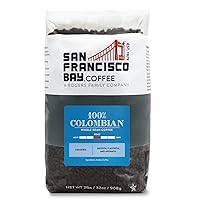 Whole Bean Coffee - 100% Colombian (2lb Bag), Medium Roast