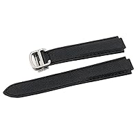 Canvas & Leather watch band strap Replacement With 18mm /20mm Fits For Cartier Ballon Bleu(buckle)